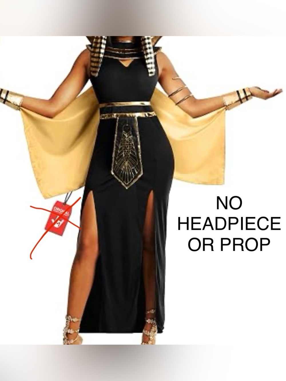 Black & Gold Moroh Egyptian-Inspired Women’s Pharaoh Costume